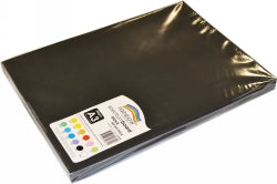CARDBOARD RAINBOW A3 SPECTRUM 220GSM BLACK PK100   G65412
