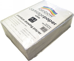 CARTRIDGE PAPER RAINBOW A4 PREMIUM 110GSM WHITE PK500   G65495