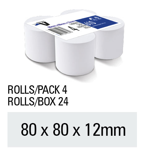 ADD MACHINE ROLLS VICTORY 80X80 THERMAL PK4   G67545