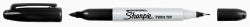 MARKER SHARPIE TWIN TIP BLACK BX12   G70618