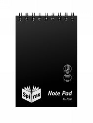 NOTEBOOK SPIRAX P560 PP T/O 96PG BLACK   G71114