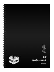 NOTEBOOK SPIRAX P595 PP BLACK A4 S/O 120PG   G71127