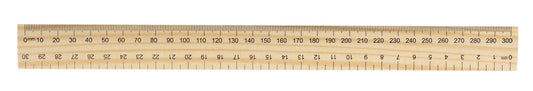 RULER GNS 30CM WOODEN   G71378