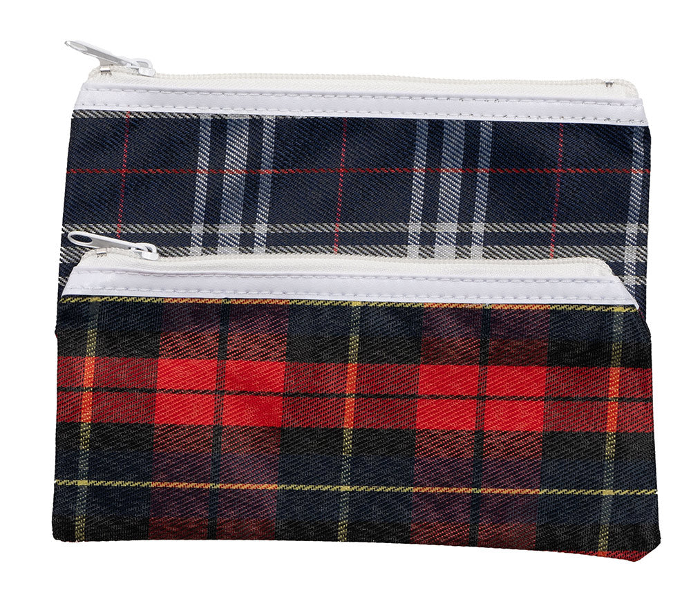 PENCIL CASE GNS 20X9CM TARTAN ASSORTED   G71381