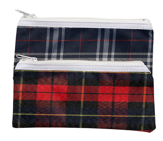 PENCIL CASE GNS 20X9CM TARTAN ASSORTED   G71381