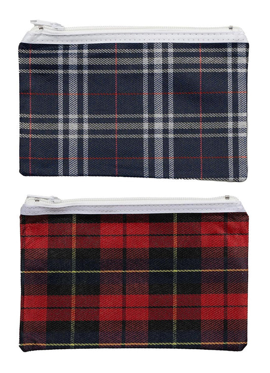 PENCIL CASE GNS 20X13CM TARTAN ASSORTED   G71382