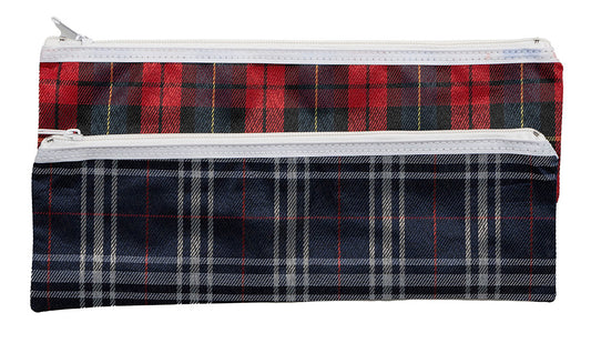 PENCIL CASE GNS 33X10CM TARTAN ASSORTED   G71383