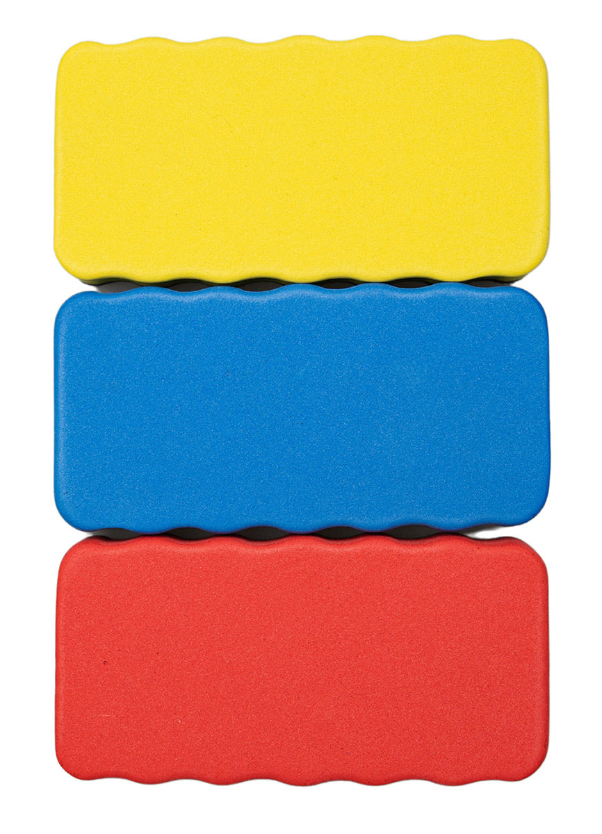 WHITEBOARD ERASER GNS LARGE MAGNETIC ASSORTED   G71386