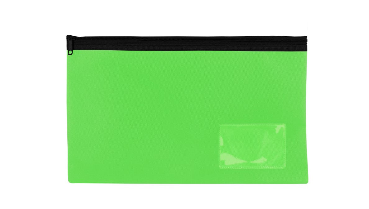 PENCIL CASE CELCO 250X130MM PREMIUM SMALL BRIGHTS 1 ZIP LIME GREEN   G71595