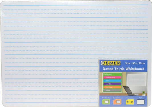 WHITEBOARD OSMER A4 MDF ONE SIDE PLAIN - ONE SIDE DOTTED 1/3   G71616