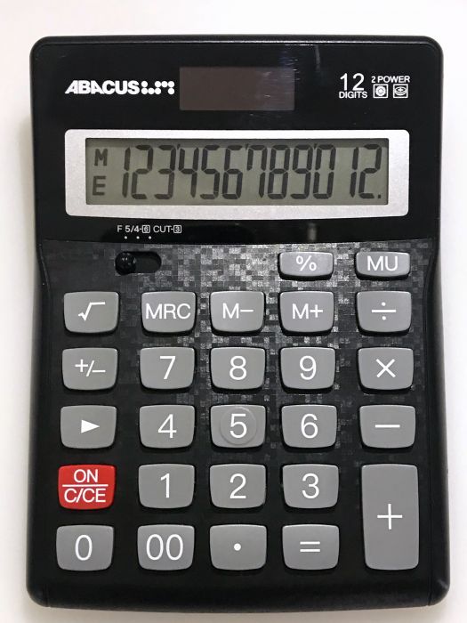 CALCULATOR ABACUS SX12D 12 DIGIT DESKTOP DUAL POWER   G71671