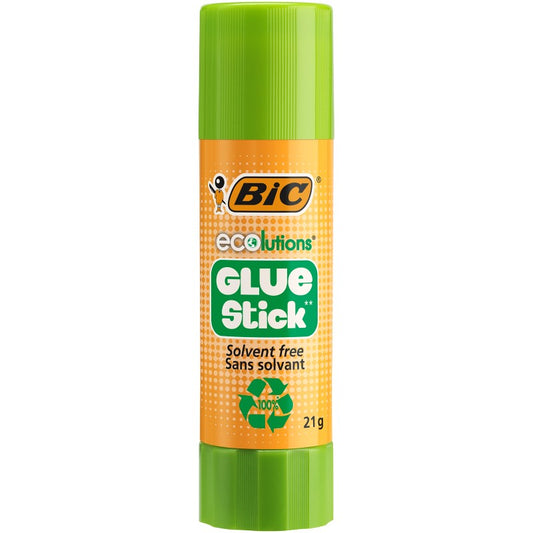 GLUE STICK BIC 21G RECYCLED ECO CLEAR   G72638