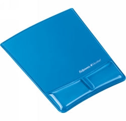 MOUSE PAD FELLOWES WITH WRIST REST - GEL CLEAR BLUE   G72711