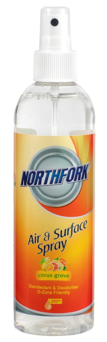AIR FRESHENER DISINFECTANT NORTHFORK 250ML CITRUS GROVE   G72869