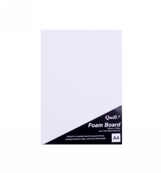 FOAM BOARD QUILL A4 5MM CORE WHITE   G74155