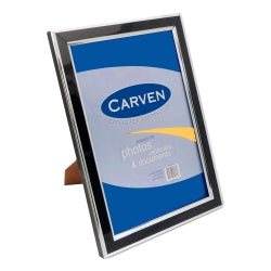 DOCUMENT FRAME CARVEN A4 BLACK/SILVER   G74348