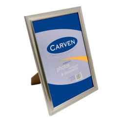 DOCUMENT FRAME CARVEN A4 SILVER BRUSHED   G74349