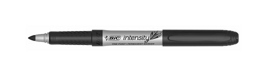 MARKER BIC INTENSITY PERMANENT 1.1MM FINE TIP BLACK BX12   G74958