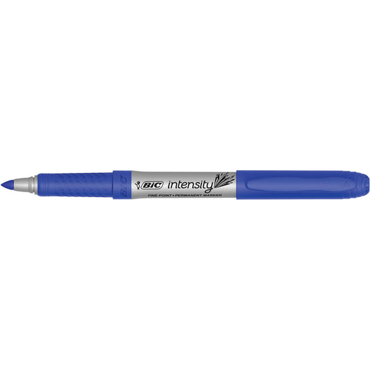 PERMANENT MARKER BIC INTENSITY 1.1MM FINE TIP BLUE PG BX12   G74959