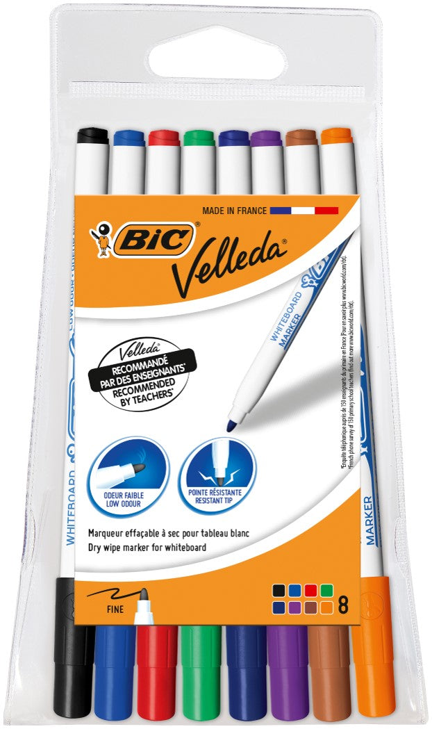 MARKER WHITEBOARD BIC VELLEDA 1721 ASST WLT8   G74974