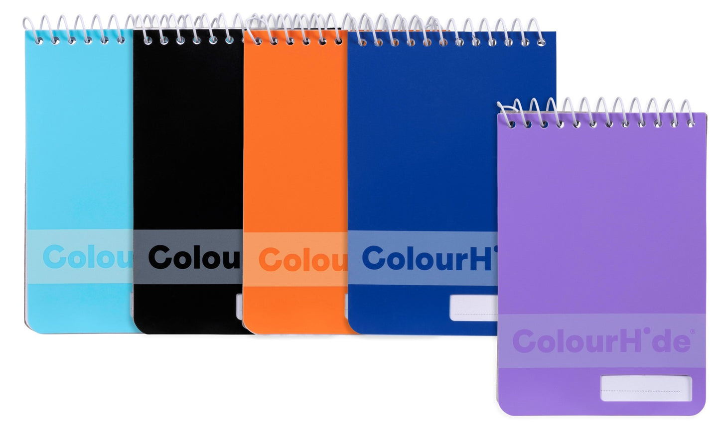 NOTEBOOK COLOURHIDE POCKET 112X77MM 96PGPG ASTD PK5   G75017