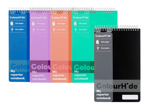 NOTEBOOK COLOURHIDE REPORTER ASTD 200PGSPG   G75018