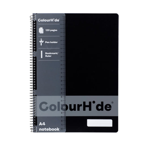 NOTEBOOK COLOURHIDE A4 BLACK 120PGPG   G75028