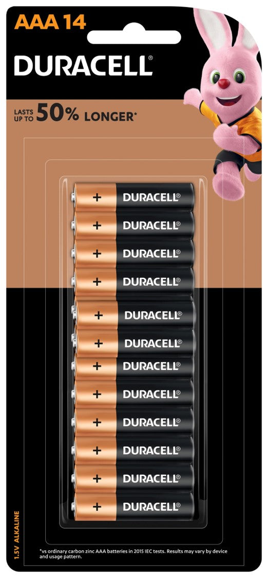 BATTERY DURACELL AAA COPPERTOP PK14   G75281