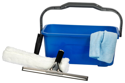 WINDOW CLEANING KIT CLEANLINK WITH BUCKET CLOTH SQUEEGEE & WASHER   G77220