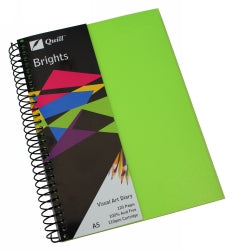 VISUAL ART DIARY QUILL A5 BRIGHTS LIME GREEN 60LF   G78790