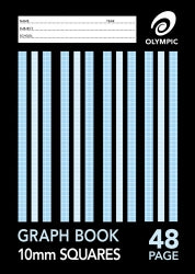 GRAPH BOOK OLYMPIC A4 10MM 48PG   G78914