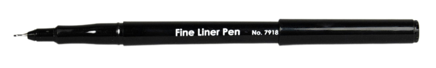 PEN GNS BASIC FINELINER 0.4MM BLACK BX12   G79182