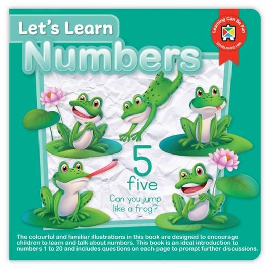 LETS LEARN BOOK LCBF NUMBERS BOARD BOOK   G79201