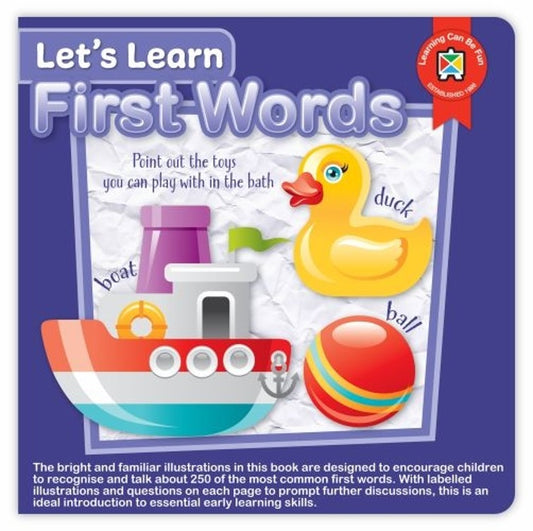 LETS LEARN BOOK LCBF FIRST WORDS BOARD BOOK   G79202