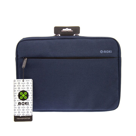 LAPTOP SLEEVE MOKI TRANSPORTER 36X26X2CM FITS UP TO 13.3 NAVY   G82338