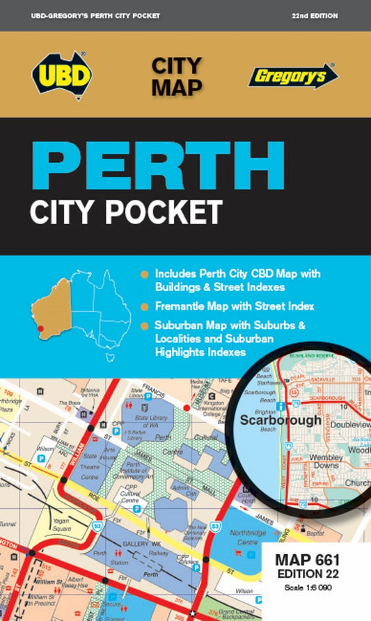 MAP UBD/GRE PERTH POCKET 661 22ND ED   G83061