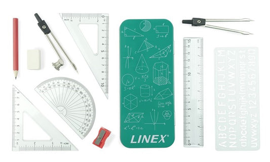 MATHS SET LINEX 10 PIECES   G83537