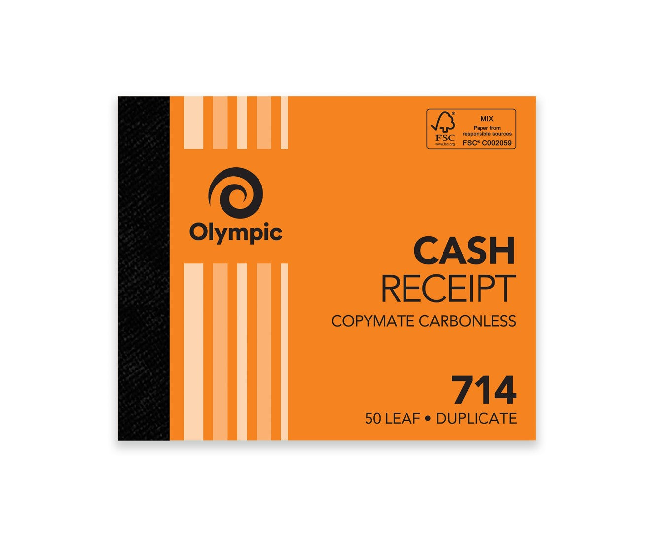 CASH REC BOOK OLYMPIC FSC 714 DUP C/LESS 5X4 (08031 82487)   G83818