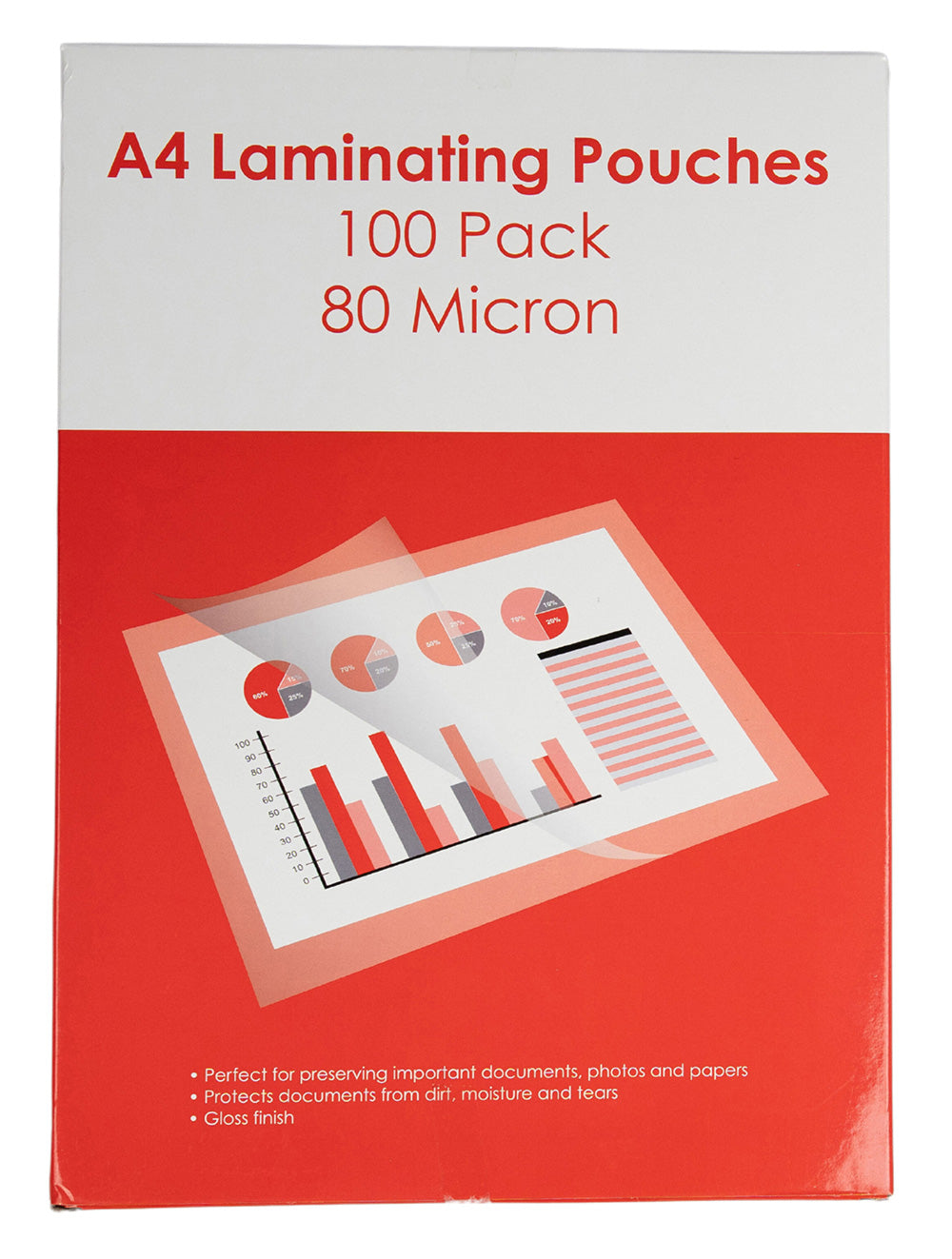 LAMINATING POUCH GNS BASIC A4 80 MICRON PK100   G83856