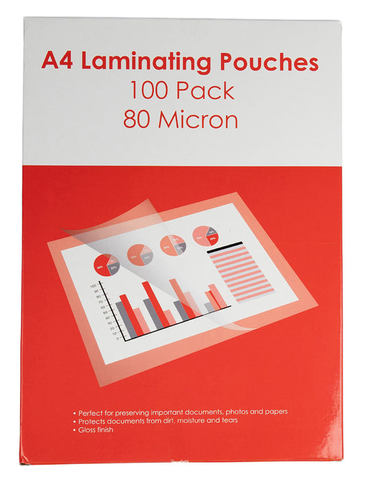 LAMINATING POUCH GNS BASIC A4 80 MICRON PK100   G83856