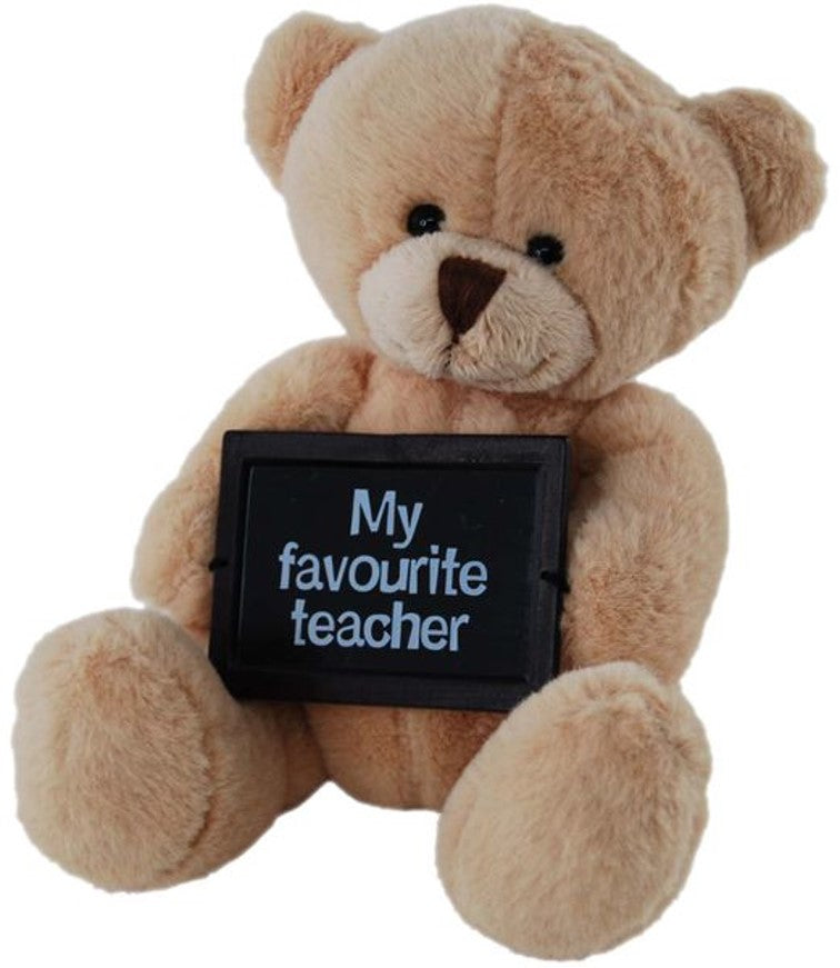 SOFT TOY ELKA 14CM BEAR MY FAVOURITE TEACHER   G83916