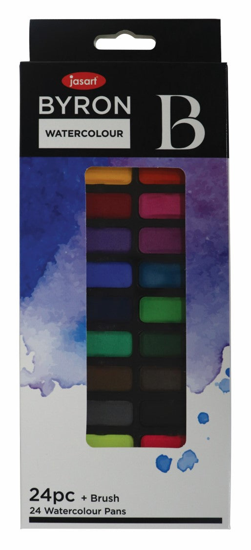 WATERCOLOUR TIN JASART BYRON SET 24   G84064