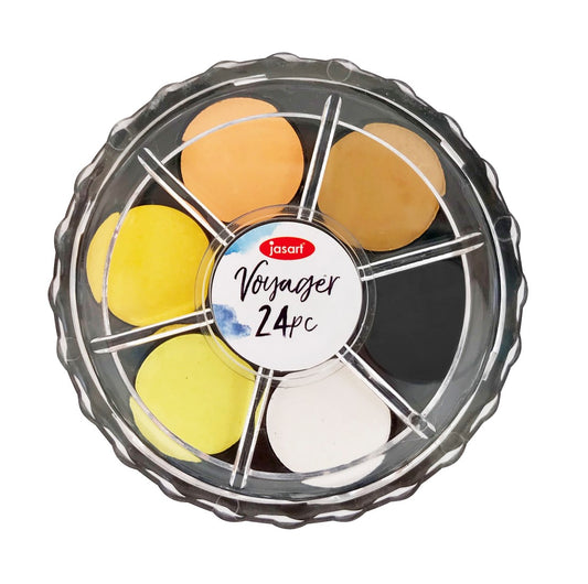 WATER COLOUR DISCS JASART VOYAGER SET 24PC   G84068