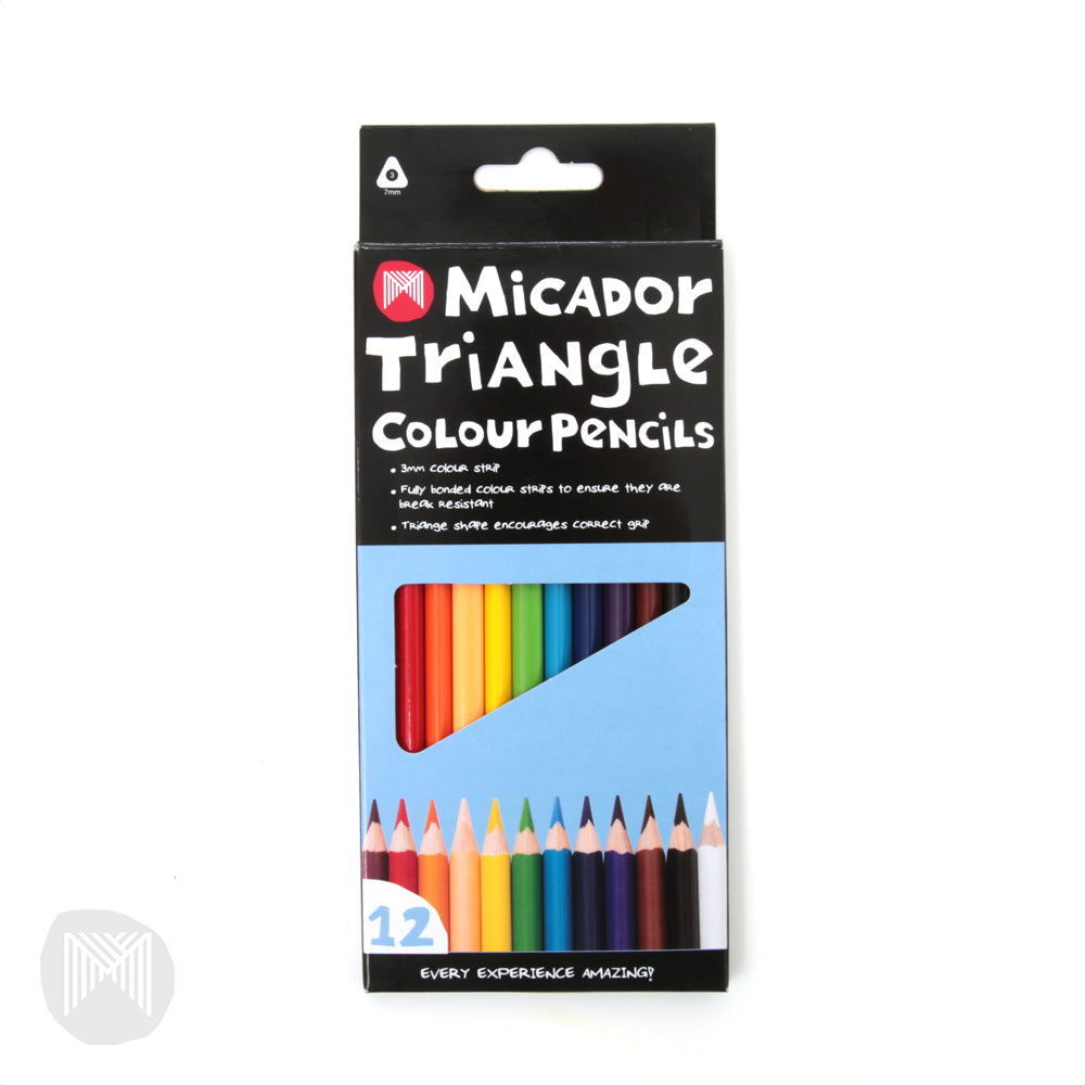 PENCILS COLOURED MICADOR TRIANGLE FSC 100% BX12   G84369