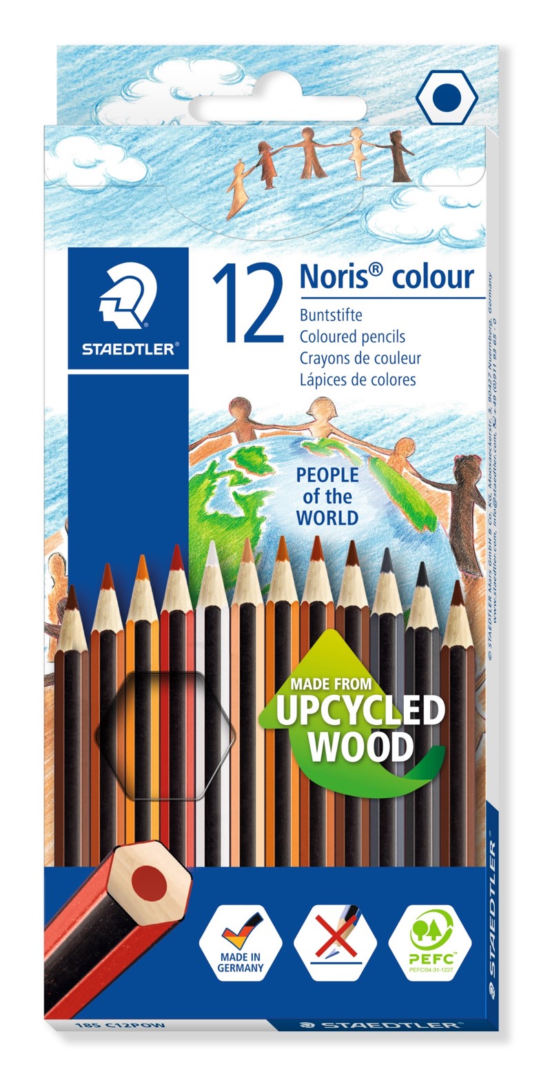 PENCIL COLOURED STAEDTLER NORIS PEOPLE OF THE WORLD PK12   G84512