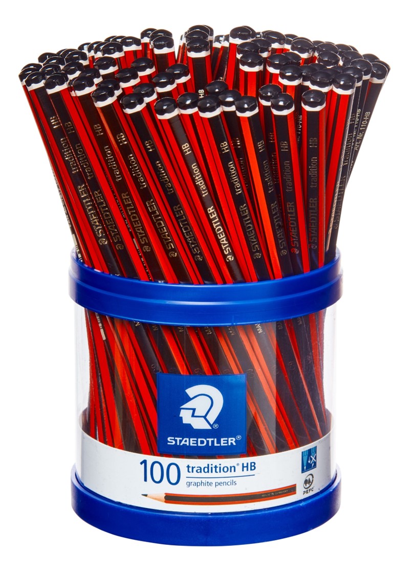 PENCIL STAEDTLER TRADITION 110 HB CUP OF 100   G84516