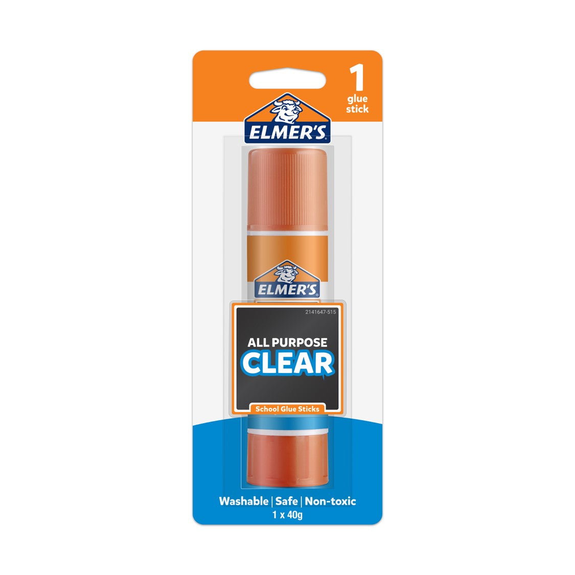 GLUE STICK ELMERS 40G ALL PURPOSE SCHOOL CLEAR   G84570