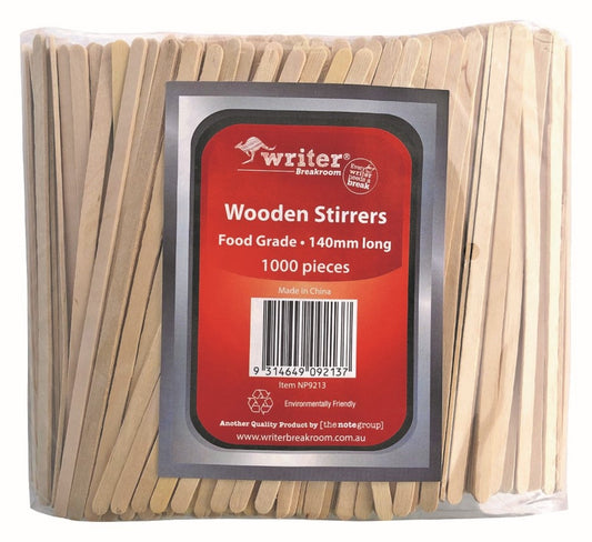 STIRRERS WOODEN WRITER 140MM PK1000   G84644