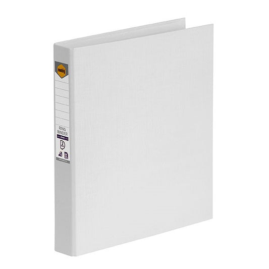 BINDER MARBIG A4 PE 2 D-RING 25MM WHITE   G84833