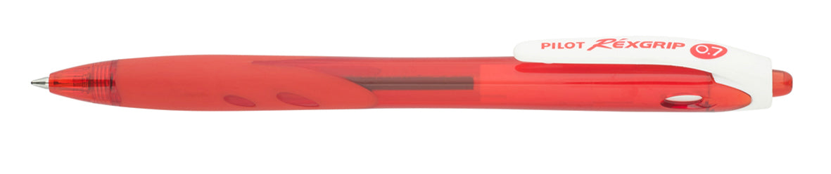 PEN PILOT BEGREEN REXGRIP 0.7MM FINE RETRACTABLE BALLPOINT RED   G84959